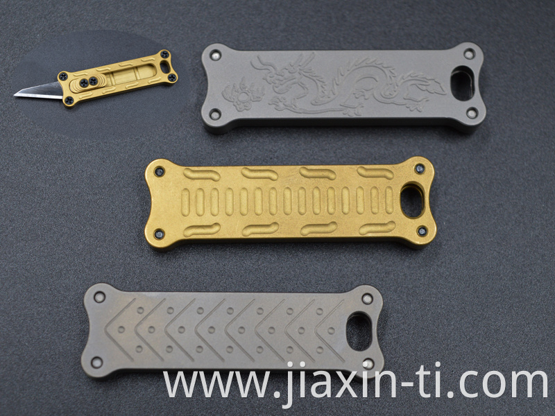 factory made titanium alloy utility mini size keychain pocket sliding knife